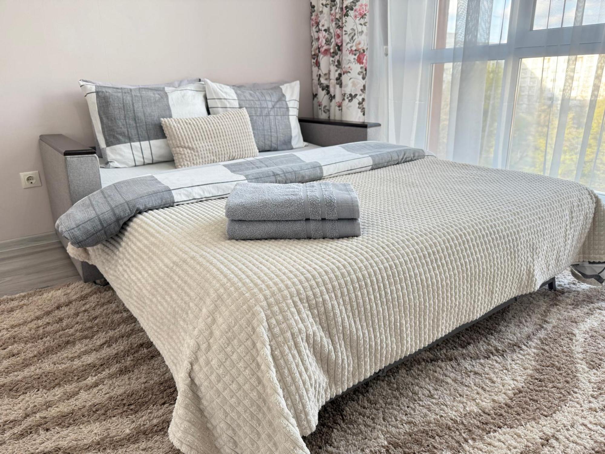 Cozy Two Bedroom Large Apartment 基希讷乌 外观 照片